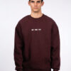 Burgundy crewneck sweatshirt