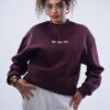 Burgundy crewneck sweatshirt